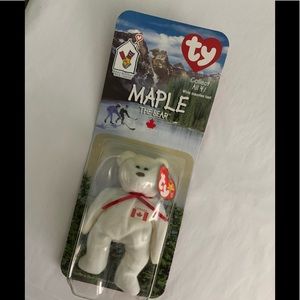 TY Beanie Baby Maple The Bear-New In Box/Unopened